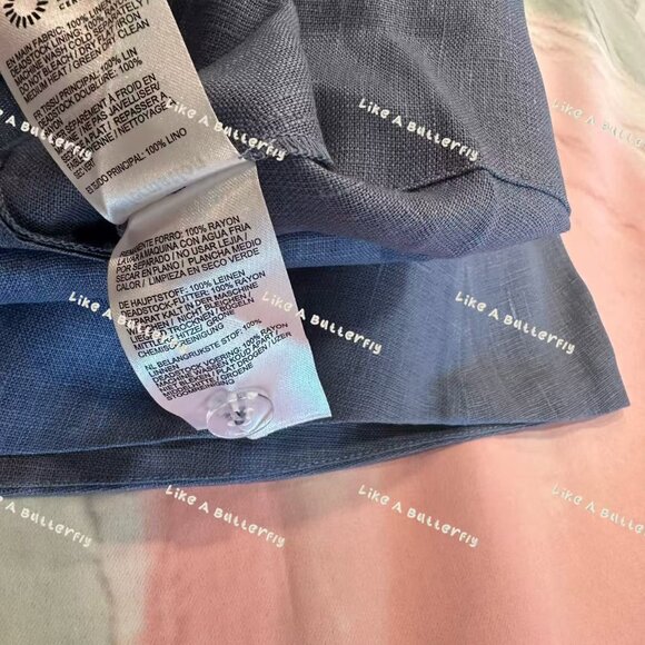 Reformation Everett Linen Dress - Cornflower - Picture 10 of 12